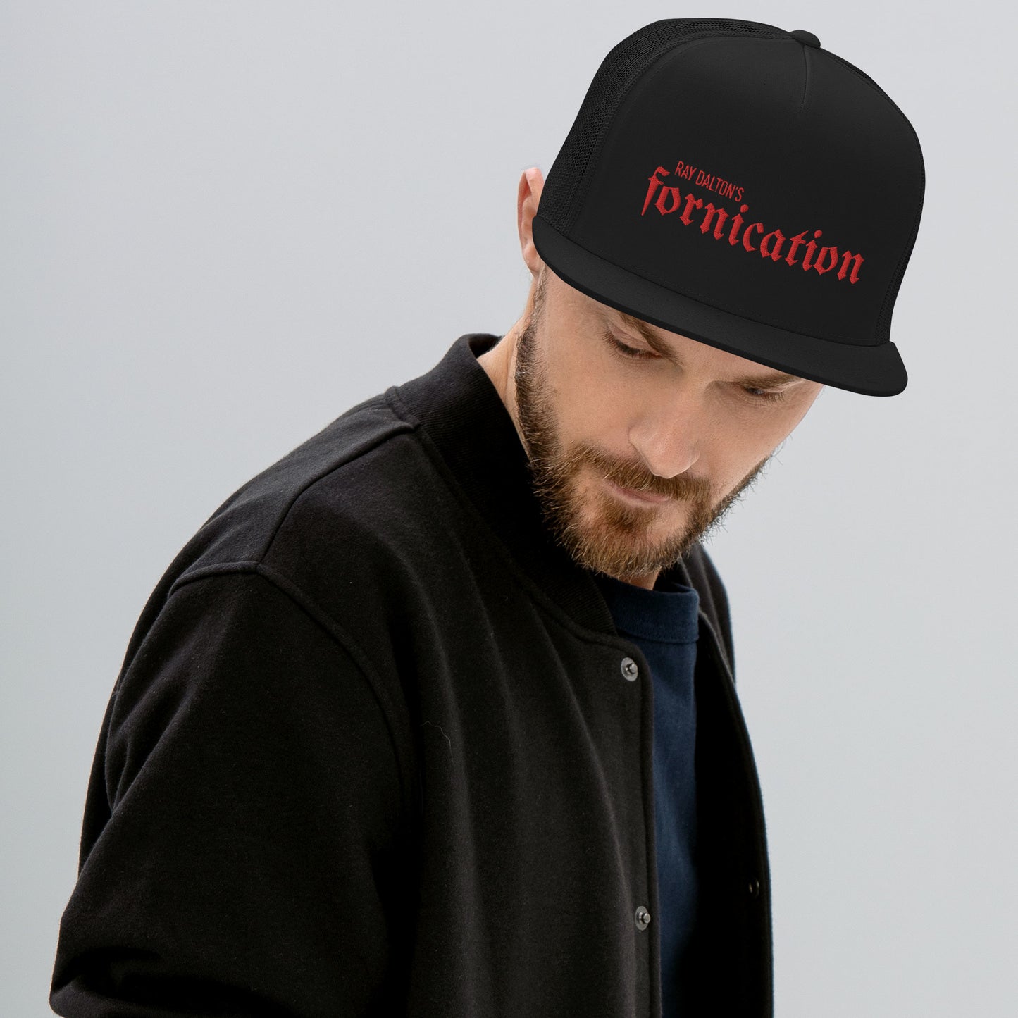 Red Fornication Trucker Cap