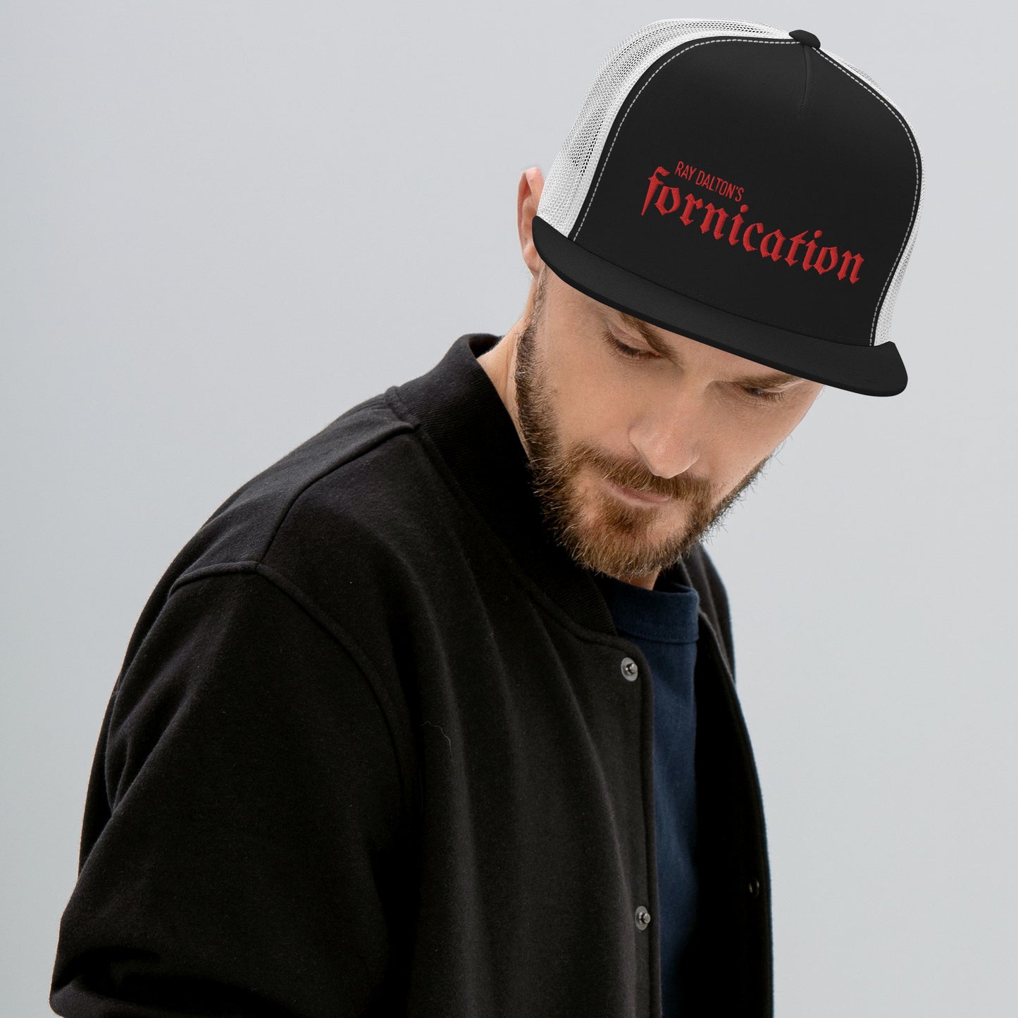 Red Fornication Trucker Cap