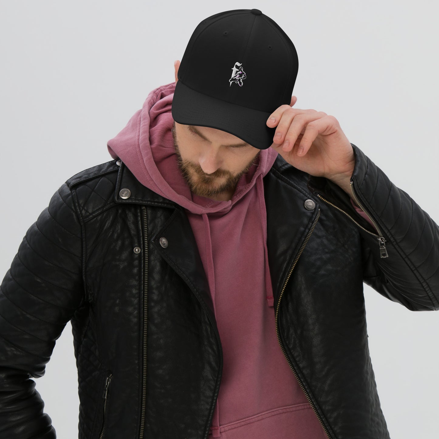 White F Closed Back Hat