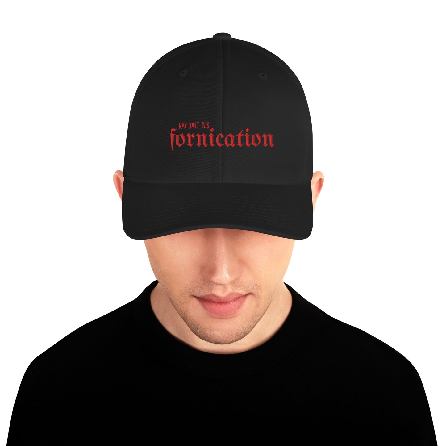 Red Fornication Closed Back Hat