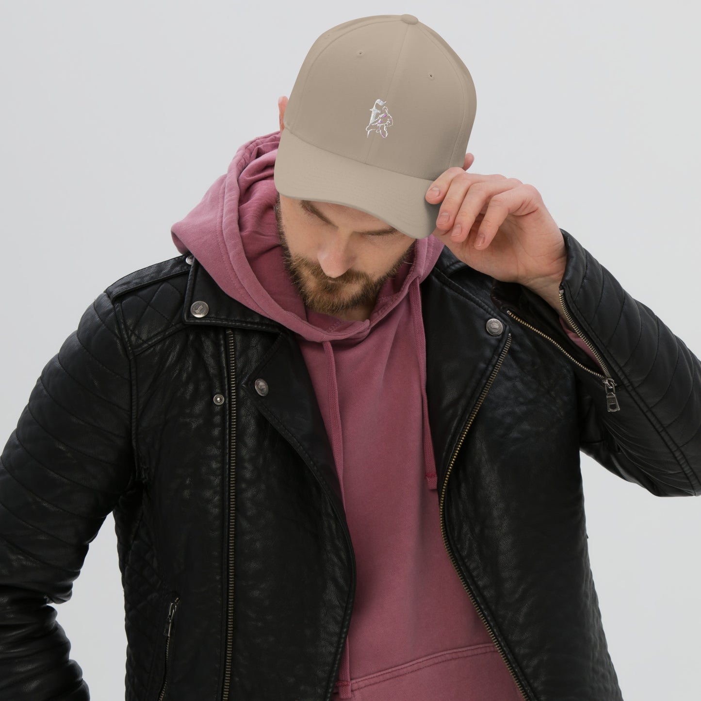 White F Closed Back Hat
