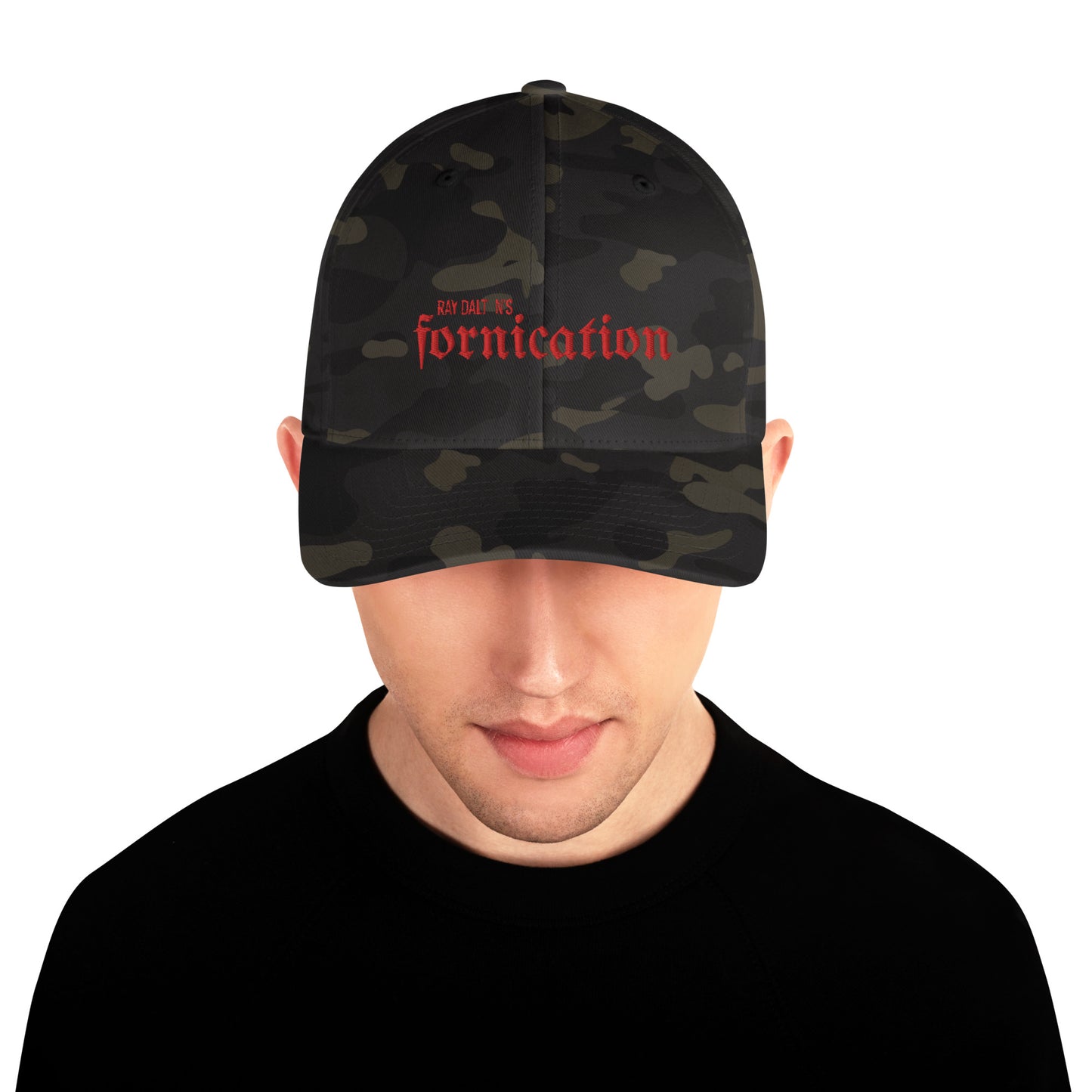 Red Fornication Closed Back Hat