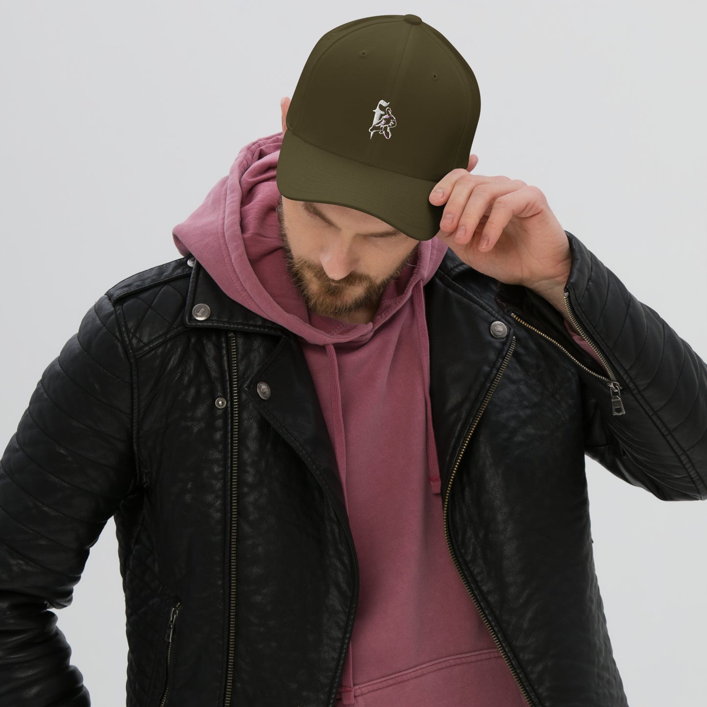 White F Closed Back Hat