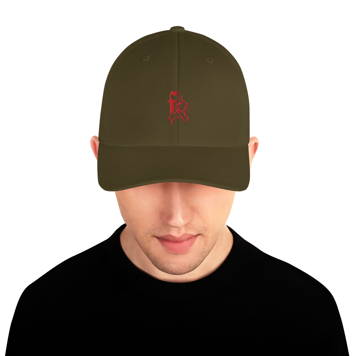 Red F Closed Back Hat