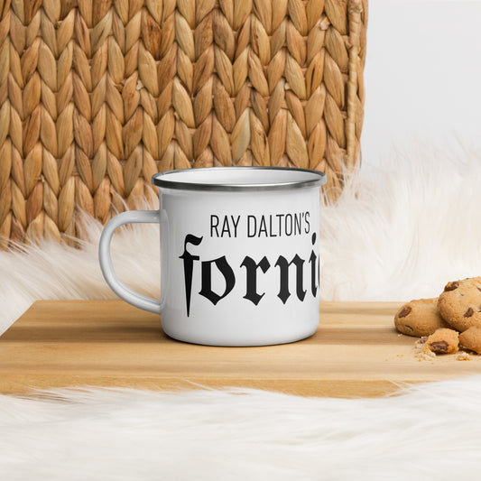 Black Enamel Mug