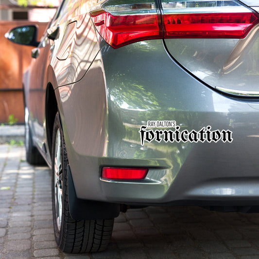 Black Fornication Bubble-free stickers